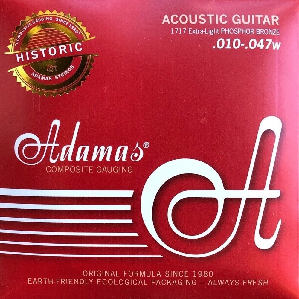 Adamas Acoustic guitar strings Phosphor Bronze Extra Light .010-.047 | 1717