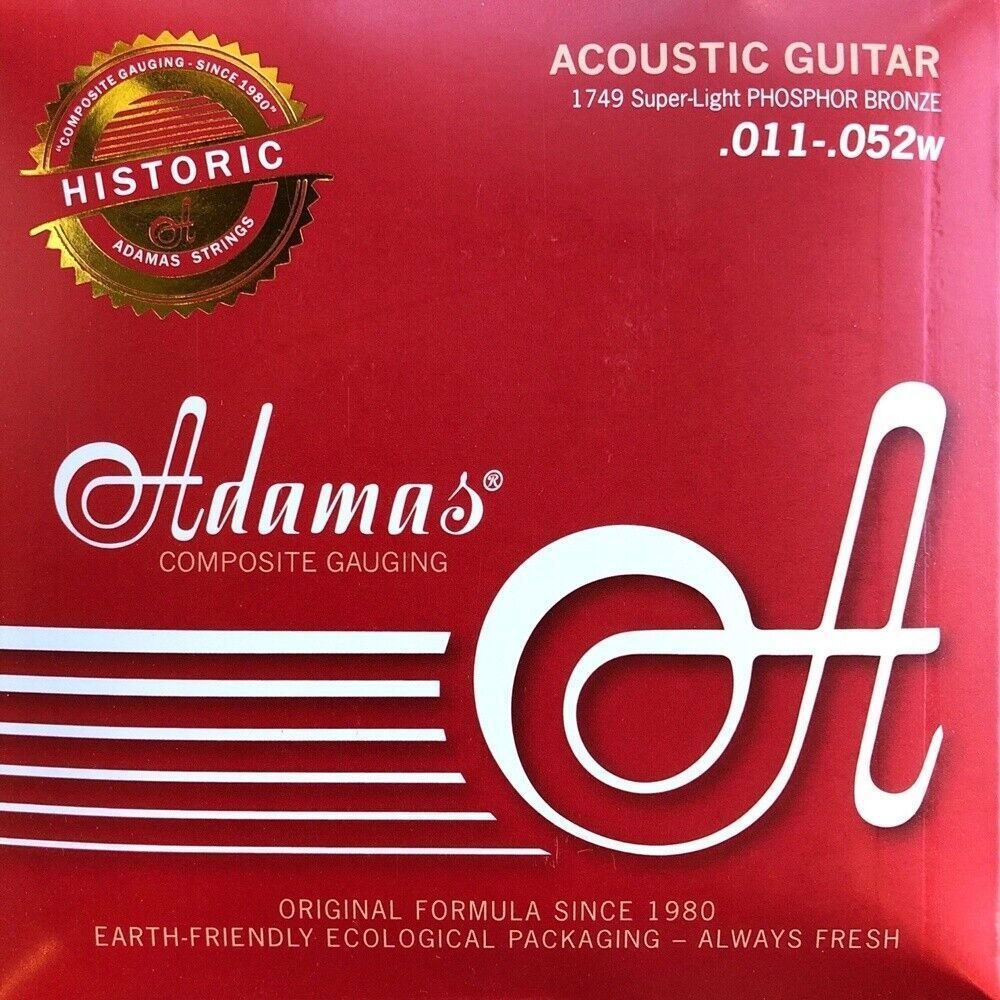 Adamas Acoustic guitar strings Phosphor Bronze Super-Light .011-.052 | 1749