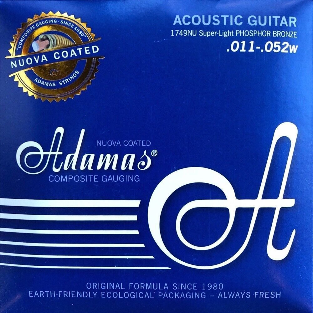 Adamas Acoustic guitar strings coated Phosphor Bronze Super-Light .011-.052 | 1749NU