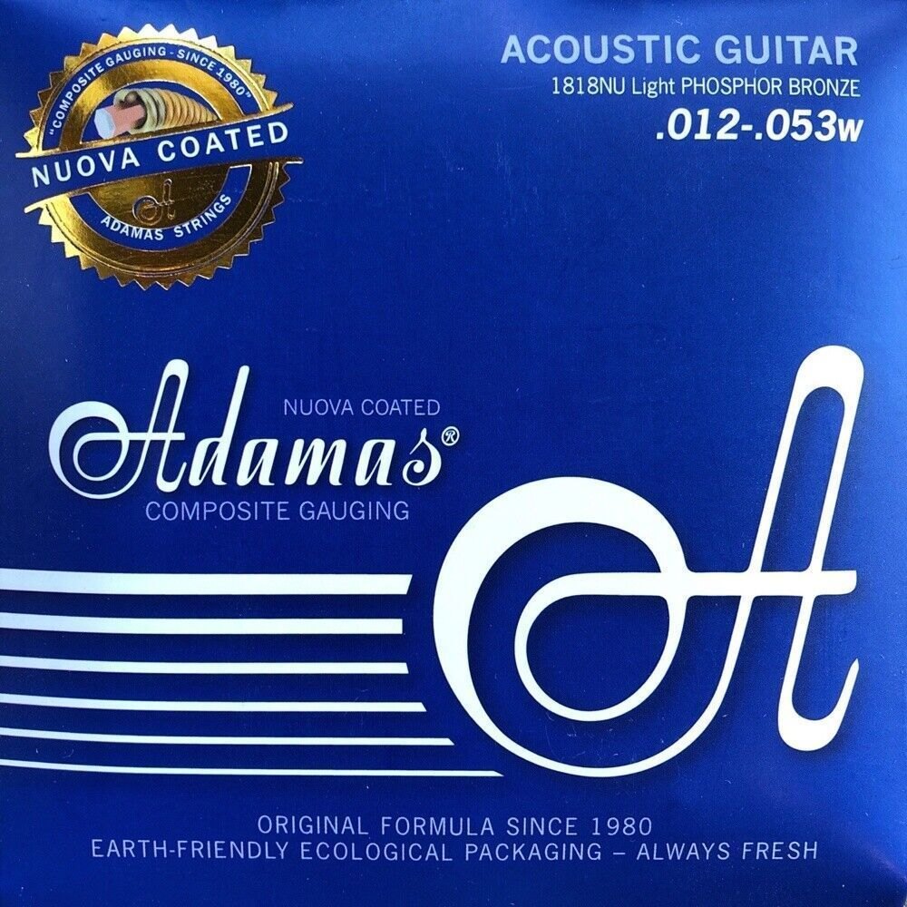 Adamas Acoustic guitar strings coated Phosphor Bronze Light .012-.053 | 1818NU