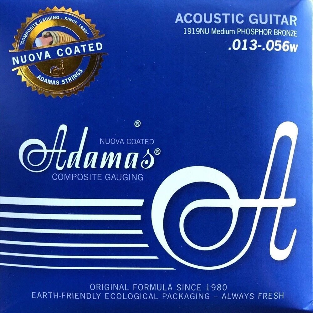 Adamas Acoustic guitar strings coated Phosphor Bronze Medium .013-.056 | 1919NU