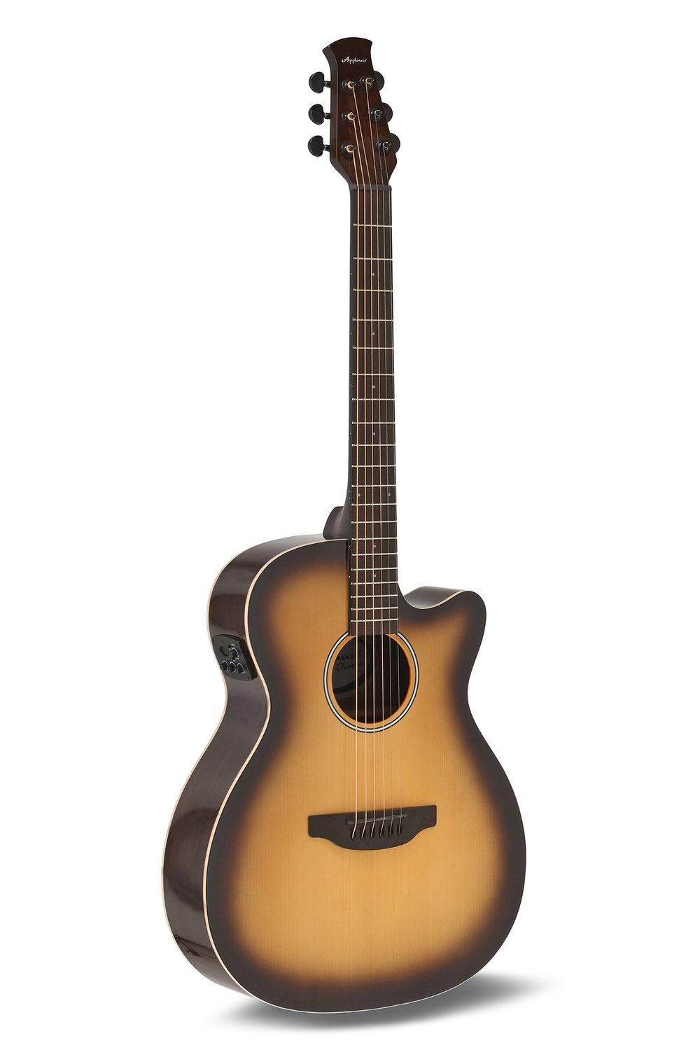 Applause Guitarra electro-acústica Jump OM Electro Cut brillante Tobacco Burst | AEO-69-TB