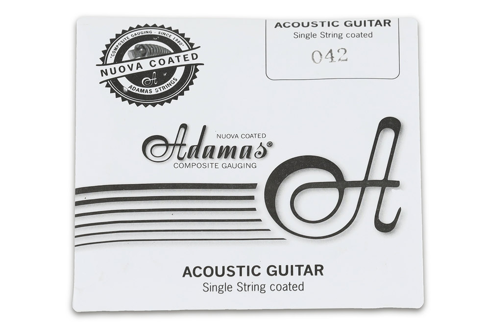 Adamas Cordes individuelles acoustiques coated Phosphor Bronze wound .042"/1,06mm | wound