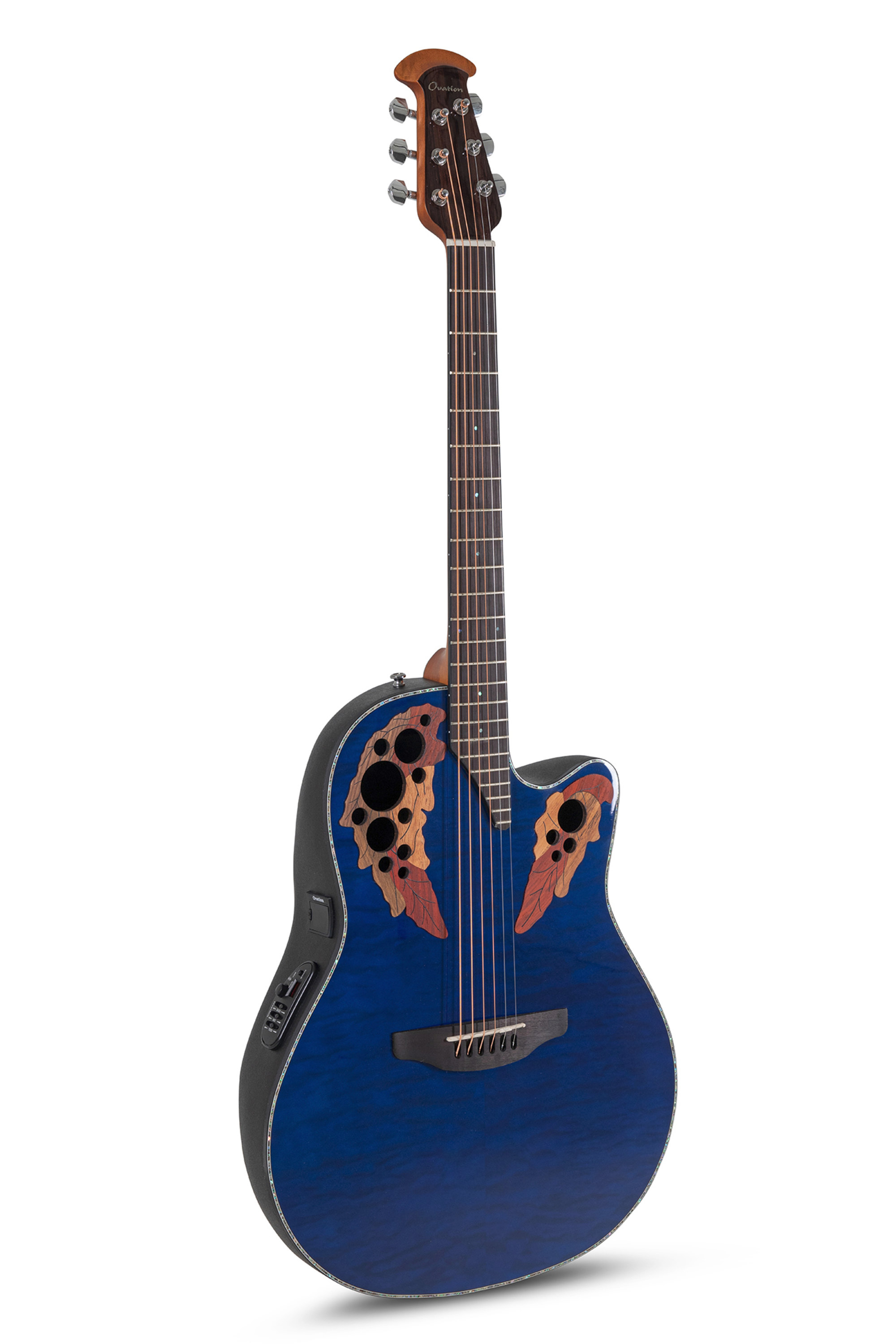 値下げ　Ovation Celebrity CE44P Ovation Celebrity Elite Plus CE44P-SM Mid-Depth Acoustic-Electric