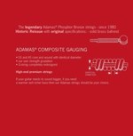 Adamas Cordes pour Guitare Acoustiques Phosphor Bronze Réédition