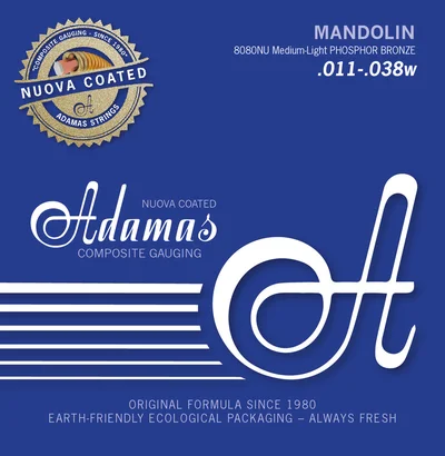 Adamas Mandolin .011-.038 coated Phosphor Bronze Med.-Light .011 | 8080NU