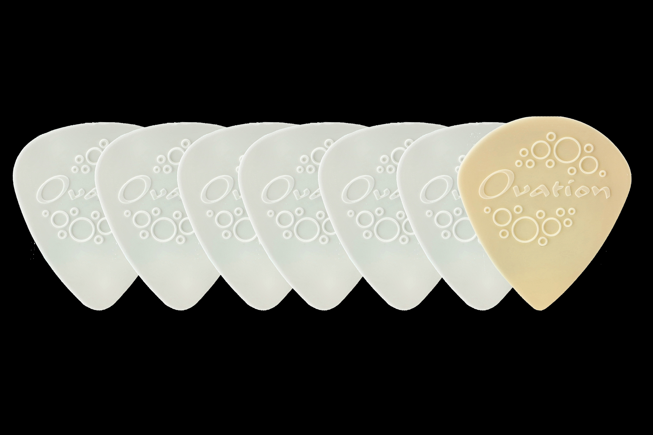 Ovation Diamond Picks Nylon Standard 351 Plektren 0,38 mm | pure white