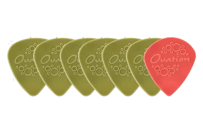 Ovation Diamond Picks Nylon Standard 351 Plectrum 0.53 mm | moss green