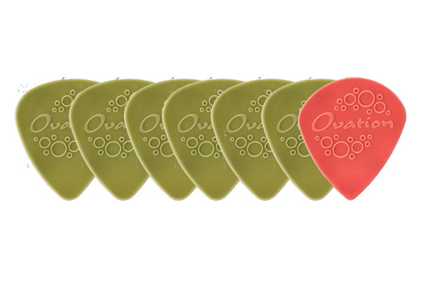 Ovation Diamond Picks Nylon Standard 351 Plectrum 0.53 mm | moss green