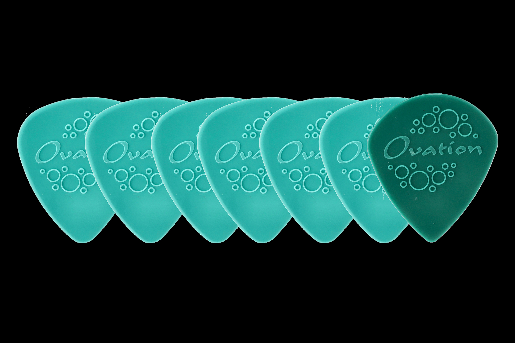 Ovation Diamond Picks Nylon Standard 351 Plektren 0,88 mm | turquoise green