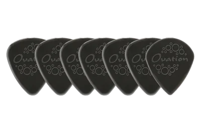 Ovation Diamond Picks Nylon Standard 351 Plectrum 1.60 mm | onyx black