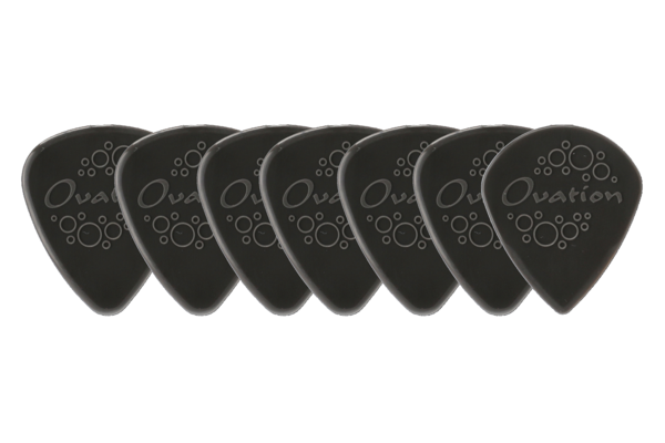 Ovation Diamond Picks Nylon Standard 351 Plectrum 1.60 mm | onyx black