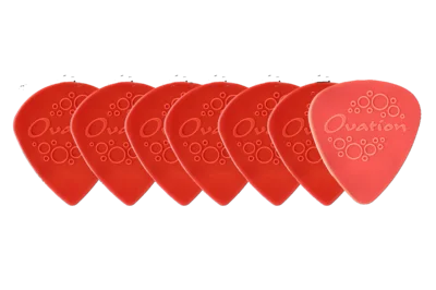 Ovation Ovation Pick Grip Picks Nylon Sharp Tip 0,73 mm | red