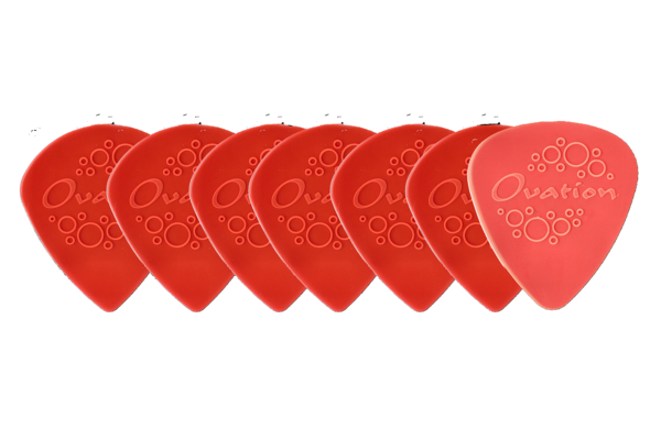 Ovation Ovation Pick Grip Picks Nylon Sharp Tip 0,73 mm | red