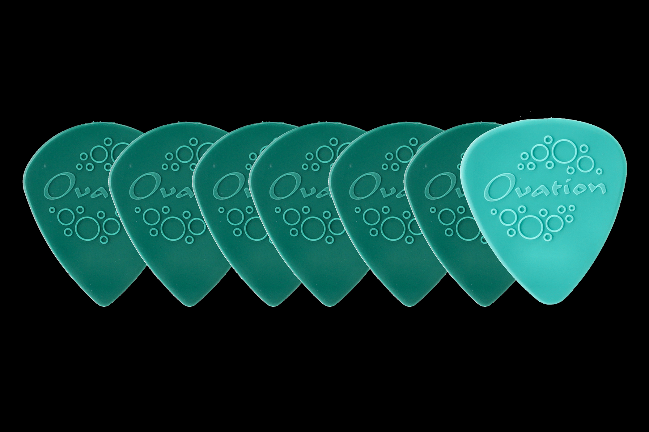 Ovation Ovation Plektrum Grip Picks Nylon Sharp Tip 1,00 mm | teal green