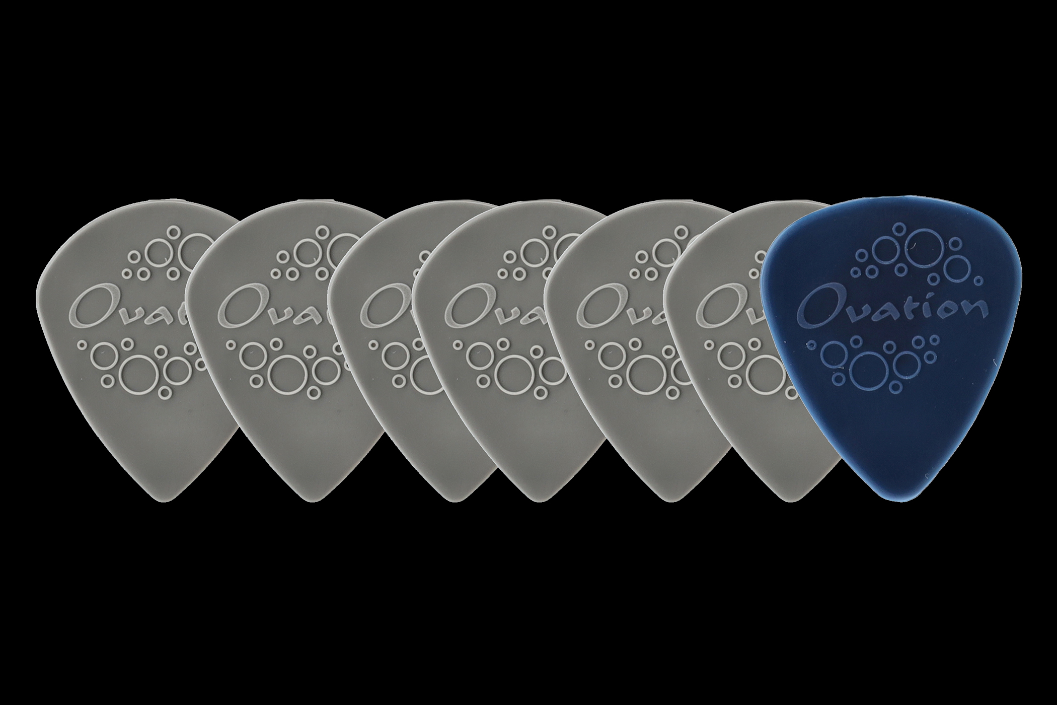 Ovation Ovation Plektrum Grip Picks Nylon Sharp Tip 1,18 mm | sky gray