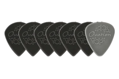 Ovation Ovation Pick Grip Picks Nylon Sharp Tip 1.40 mm | onyx black