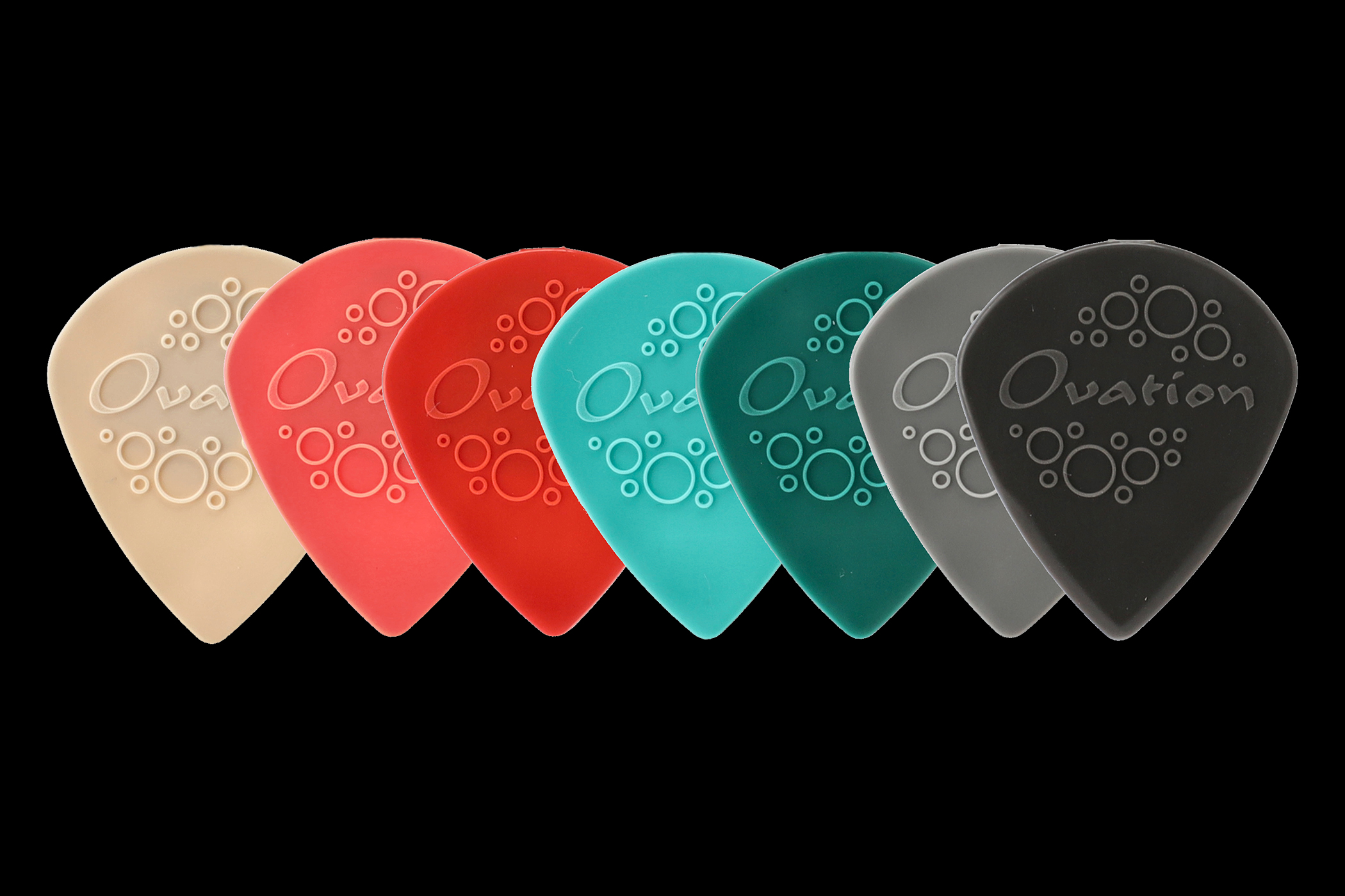 Ovation Ovation Plektrum Mix Set Grip Picks Nylon Sharp Tip Mix Set Sharp