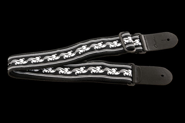 Ovation Leaf Nylon strap white/black Guitar White/Black