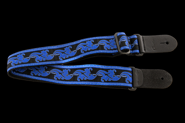 Ovation Leaf Nylon strap royal blue/black Guitar Regal Blue/Black