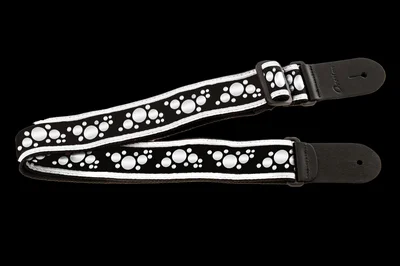 Ovation Multi Soundhole Nylon strap white/black Guitar White/Black