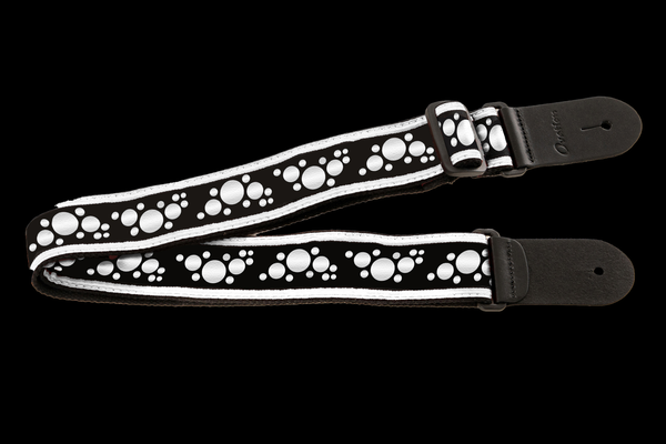 Ovation Multi Soundhole Nylon strap white/black Guitar White/Black