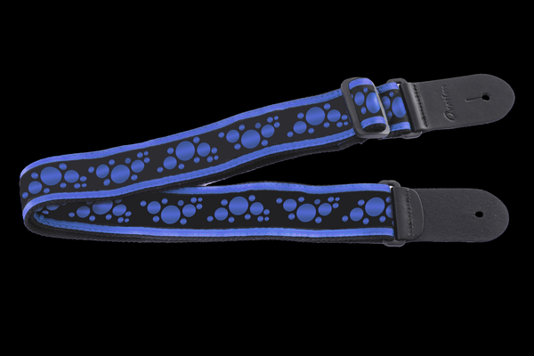 Ovation Multi Soundhole Nylon strap regal blue/black Guitar Regal Blue/Black