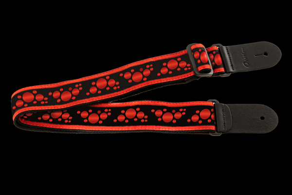 Ovation Multi Soundhole Nylon strap ruby red/black Guitar Ruby Red/Black