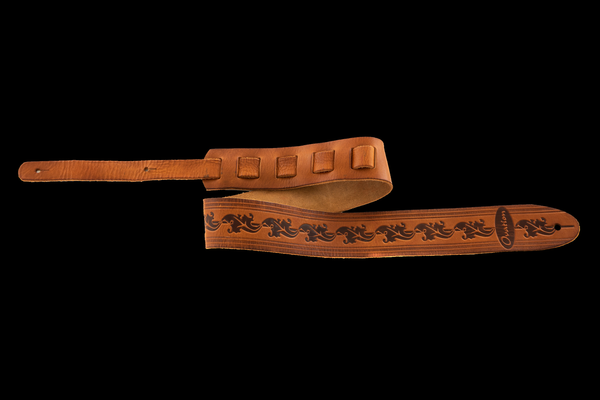 Ovation Leaf leather strap wet sand Guitar Wet Sand