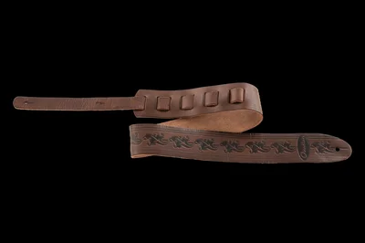 Ovation Leaf leather strap chocolate Guitar Chocolate
