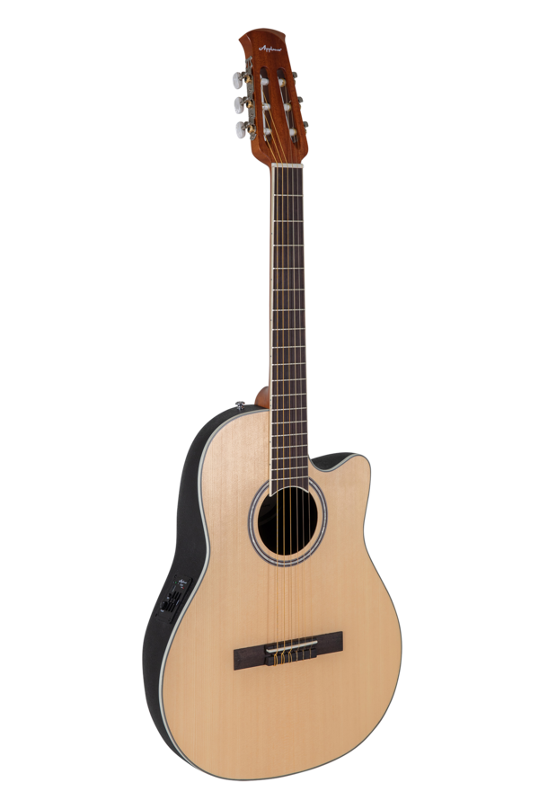 Applause Traditional AB24C Mid Cutaway Nylon Spruce Natural Satin | AB24CS-4S