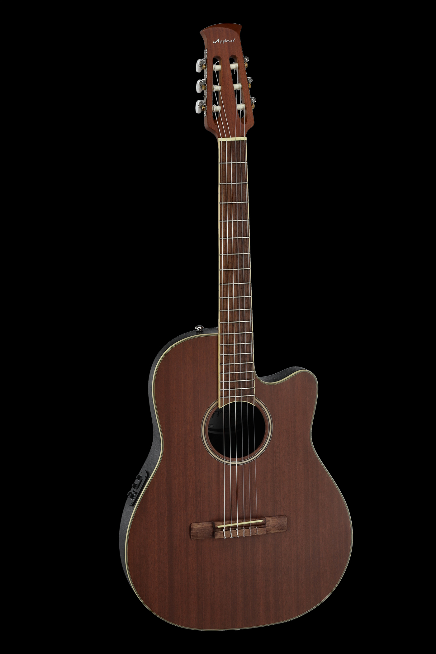 Applause E-Acoustic classical guitar AB24CII  Mid Cutaway Nylon Natural Satin | AB24CM-4S