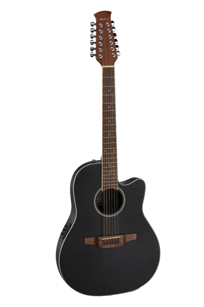 Applause Traditional AB2412 Mid Cutaway 12 corde Black Satin | AB2412II-5S
