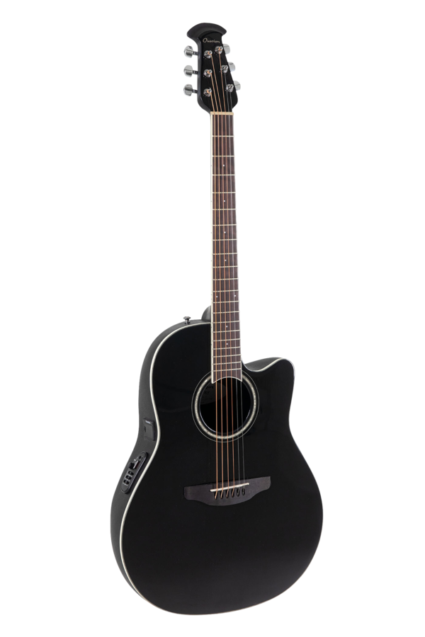Ovation Celebrity Traditional CS24 Mid Cutaway Black | CS24-5-G