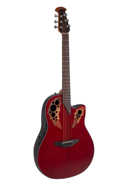 Ovation Celebrity Elite CE44 Mid Cutaway Ruby Red | CE44-RR-G