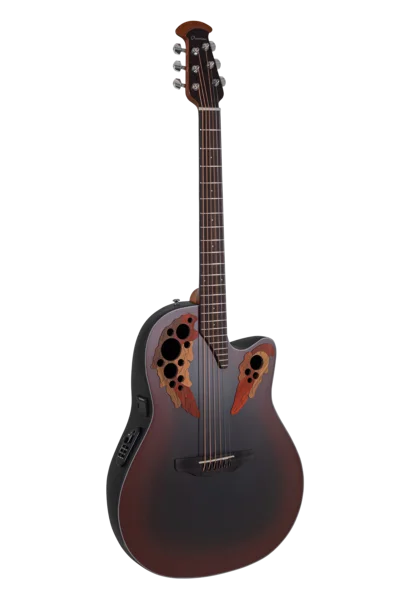 Ovation Celebrity Elite CE44 Mid Cutaway Reverse Red Burst | CE44-RRB-G