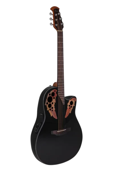 Ovation Celebrity Elite CE44 Mid Cutaway Black | CE44-5-G