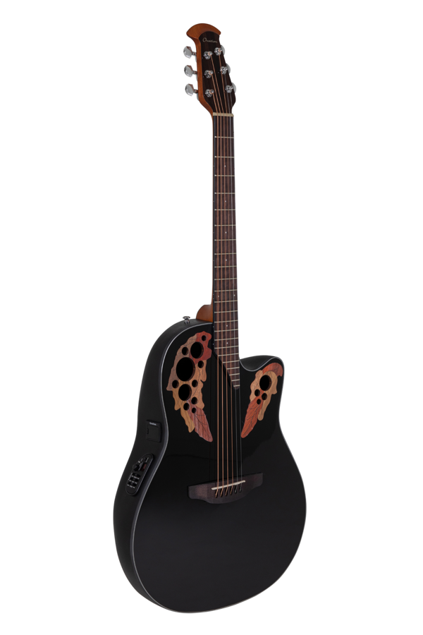 Ovation Celebrity Elite CE44 Mid Cutaway Black | CE44-5-G