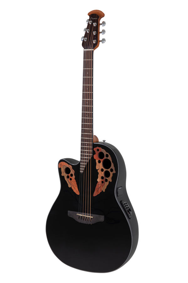 Ovation Celebrity Elite CE44L Mid Cutaway Black | CE44L-5-G