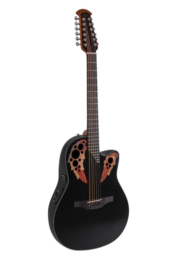 Ovation Celebrity Elite CE4412 Mid Cutaway 12-string Black | CE4412-5-G