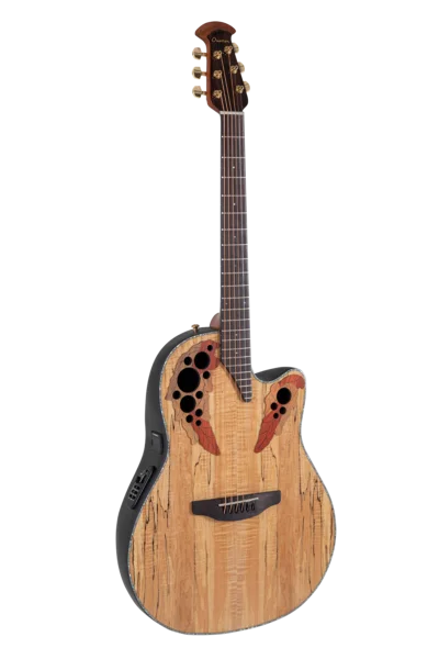 Ovation Celebrity Elite Plus CE44P Mid Cutaway Natural Spalted Maple | CE44P-SM-G