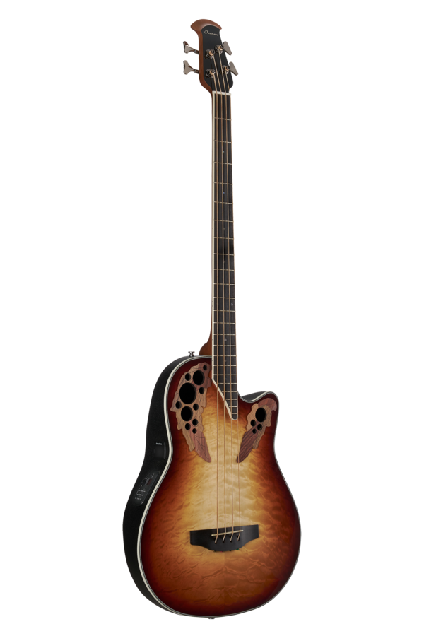 Ovation Celebrity Elite Plus CEB44X Mid Cutaway 4-string Cognac Burst | CEB44X-7C-G