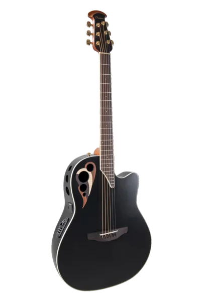 Ovation Celebrity Elite Deluxe CDX40 Deep Contour Black Satin | CDX40-5-G