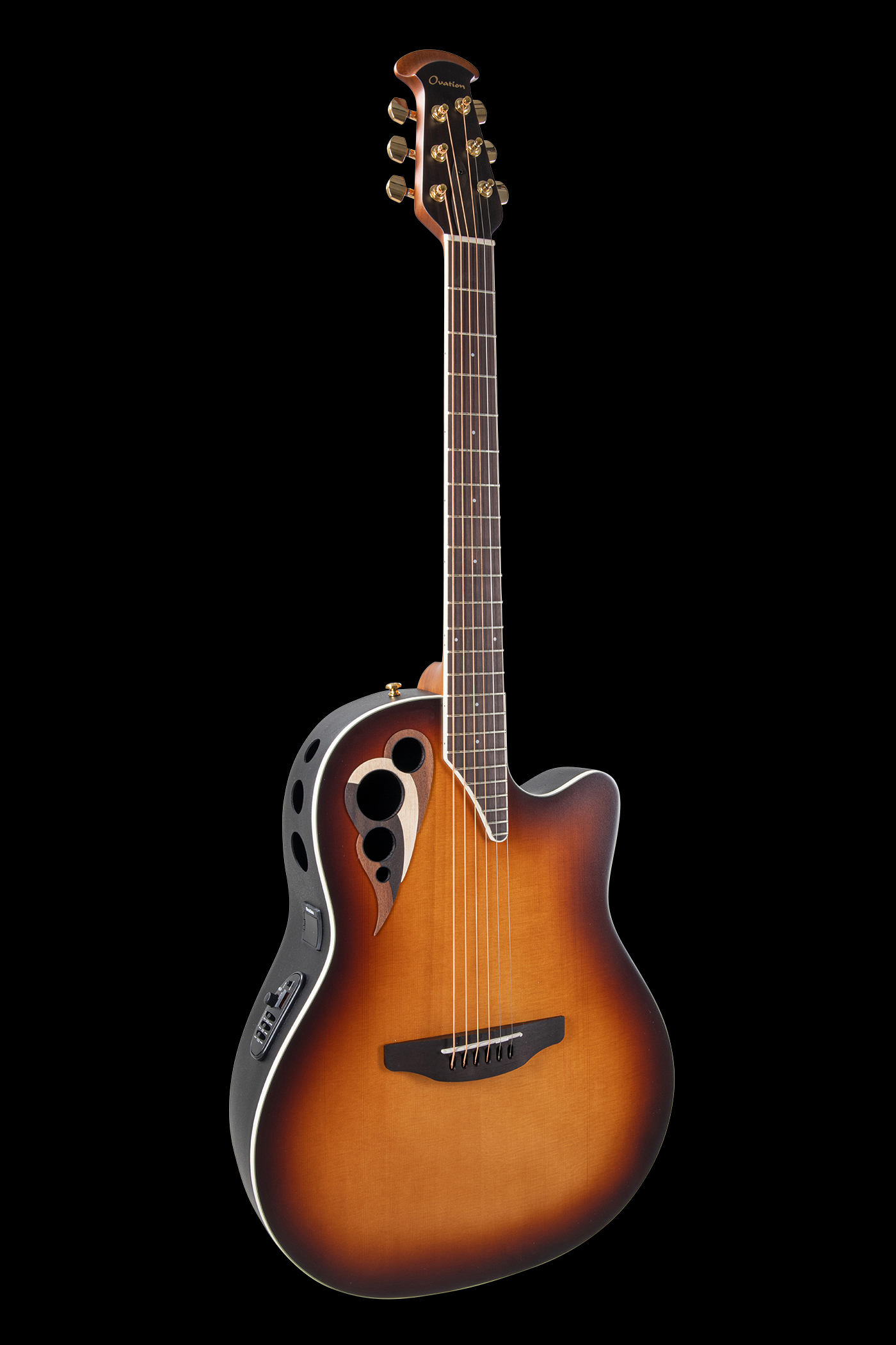 Ovation Celebrity Elite Deluxe CDX40 Deep Contour Vintage Sunburst Satin | CDX40-1-G