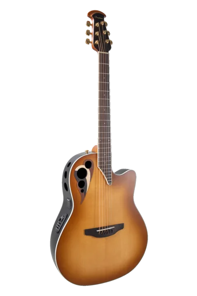 Ovation Celebrity Elite Deluxe CDX40 Deep Contour Peach Burst Satin | CDX40-PB-G