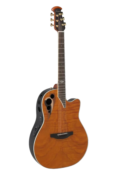 Ovation E-Acoustic Guitar Celebrity Elite Deluxe Plus Ltd 2026 Deep Contour Amber Satin | CDX40P-FM-G