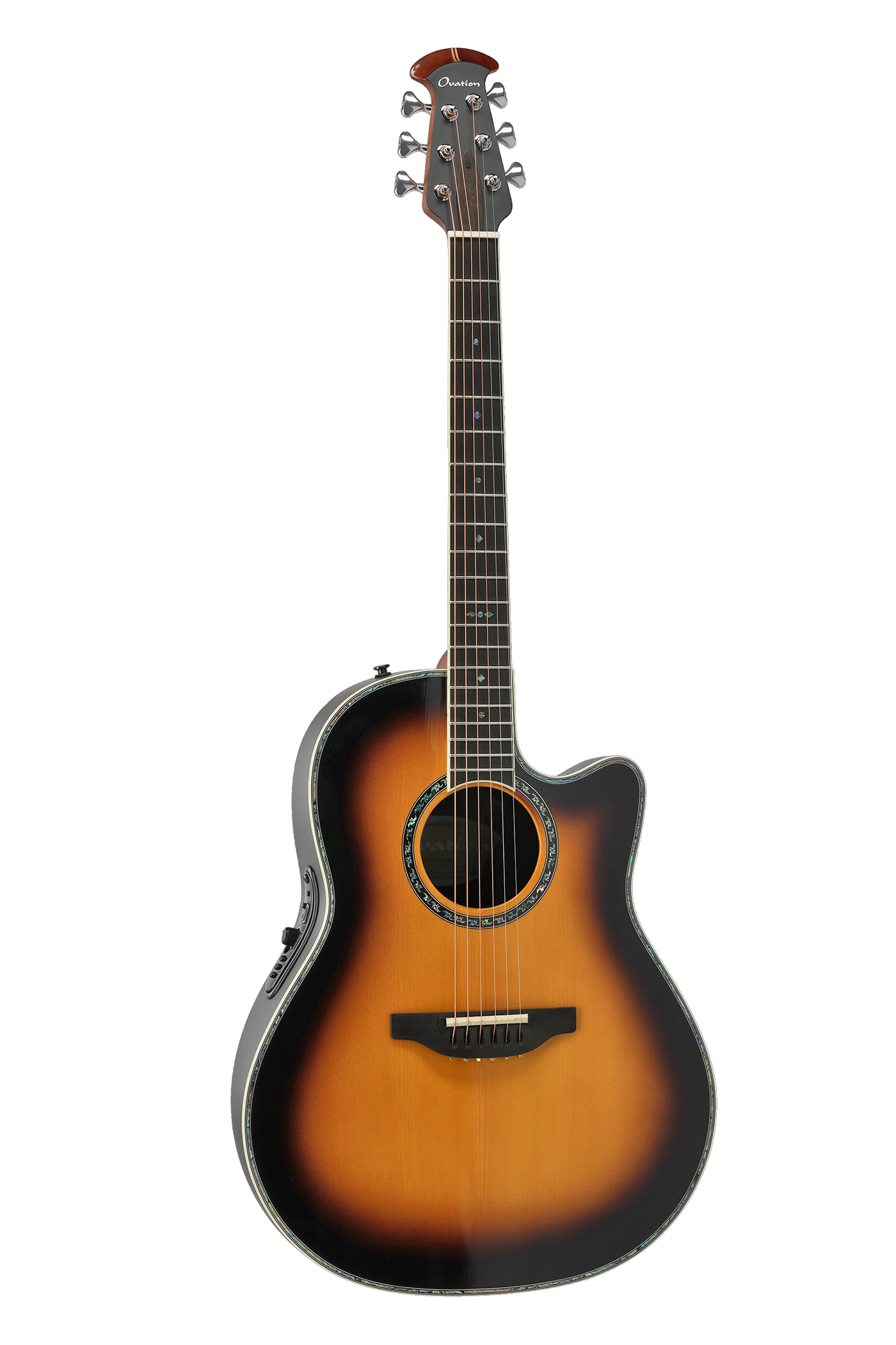 Ovation Guitare électro-acoustique Série Pro Custom Balladeer Deep Contour Vintage Burst | 2762BL-VB-G
