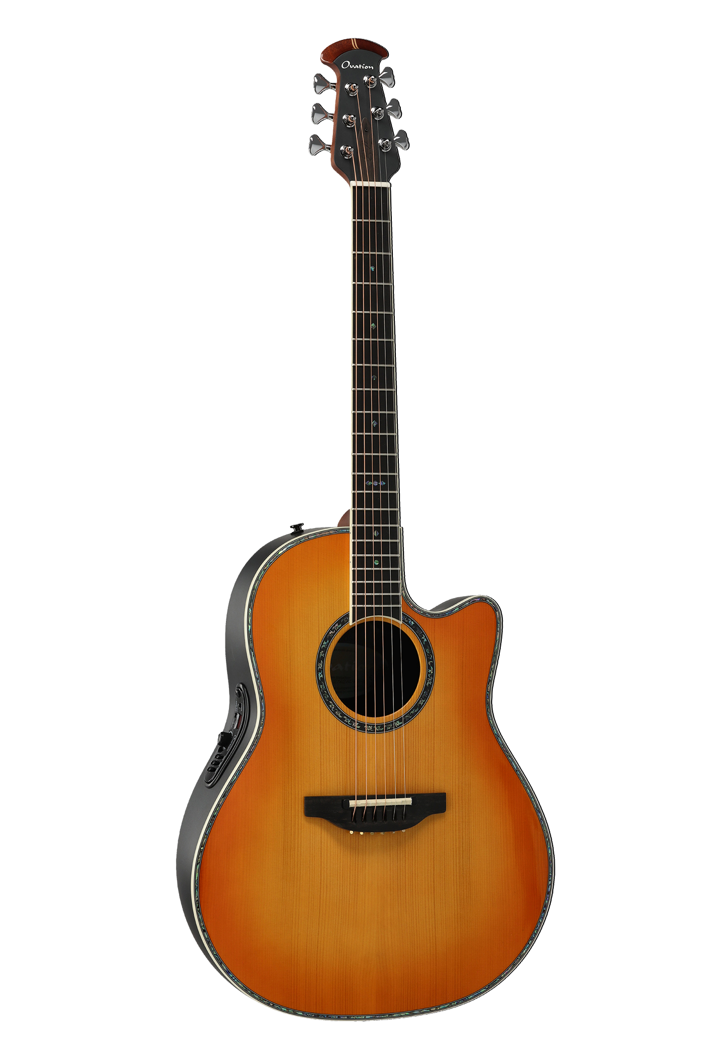 Ovation Guitare électro-acoustique Série Pro Custom Balladeer Deep Contour Honey Burst | 2762BL-HB-G