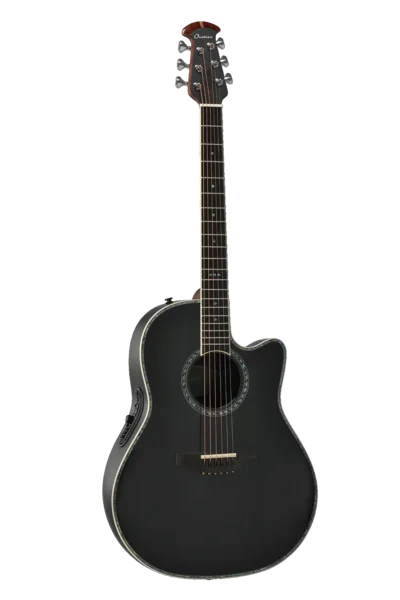 Ovation E-Acoustic Guitar Pro Series Custom Balladeer Deep Contour Black | 2762BL-5-G