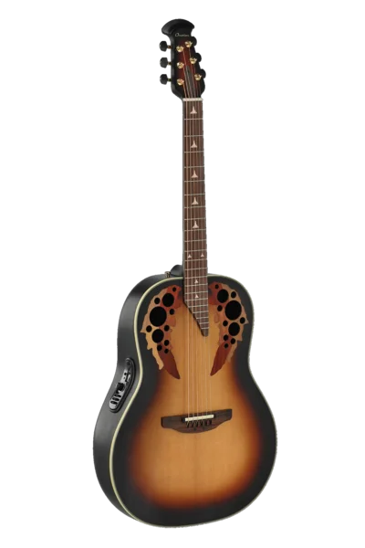 Ovation E-Acoustic Guitar Pro Series Elite Deep Bowl Non-Cutaway Sunburst | 1718-1-G